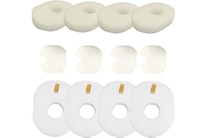 Amyehouse 4 Packs Replacement Foam & Felt Filter Set Compatible with Shark Rocket Ultra Light Corded HV300 HV310 HV301 HV302 