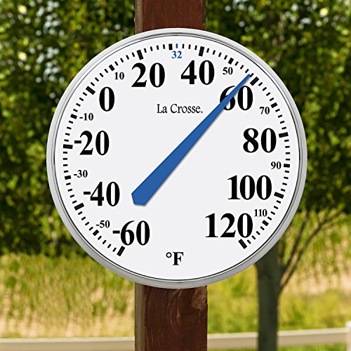 Lacrosse 104-114 Round Thermometer, 13.5"