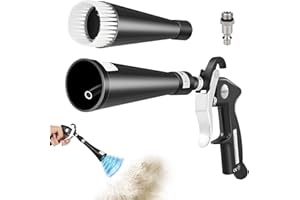 GENERIC Tornado Car Cleaning Gun - Air Blower for Detailing, Rapid Dust & Dirt Remover with 2 Nozzles, Works with Universal Air Compressor (Home, Car, Garage Use)
