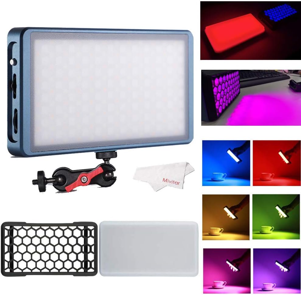 Falcon Eyes F7 12w Rgb Led Mini Pocket On Camera Light With Special Effect Scenario Mode