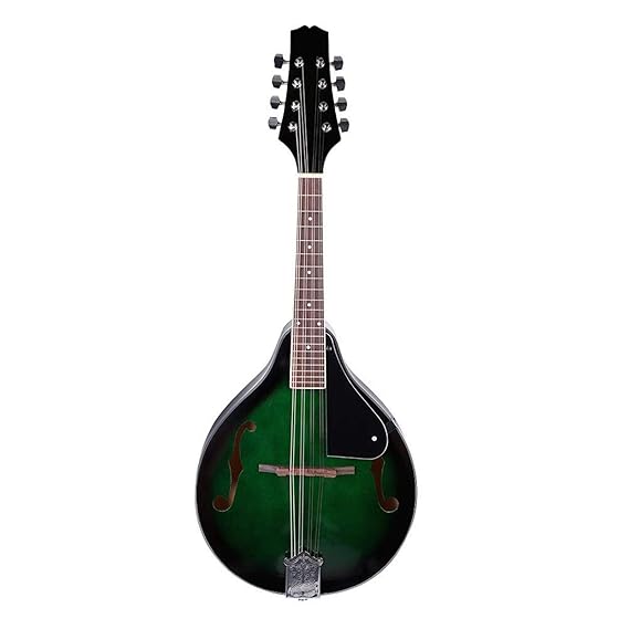 Mandolin with Hardshell Case, Mandolin Sunburst, 8 String Wooden