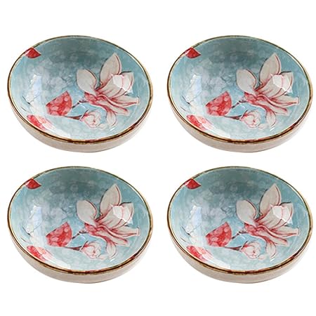 KUKI - Juego de 4 platos de salsa de cerámica estilo japonés para ...