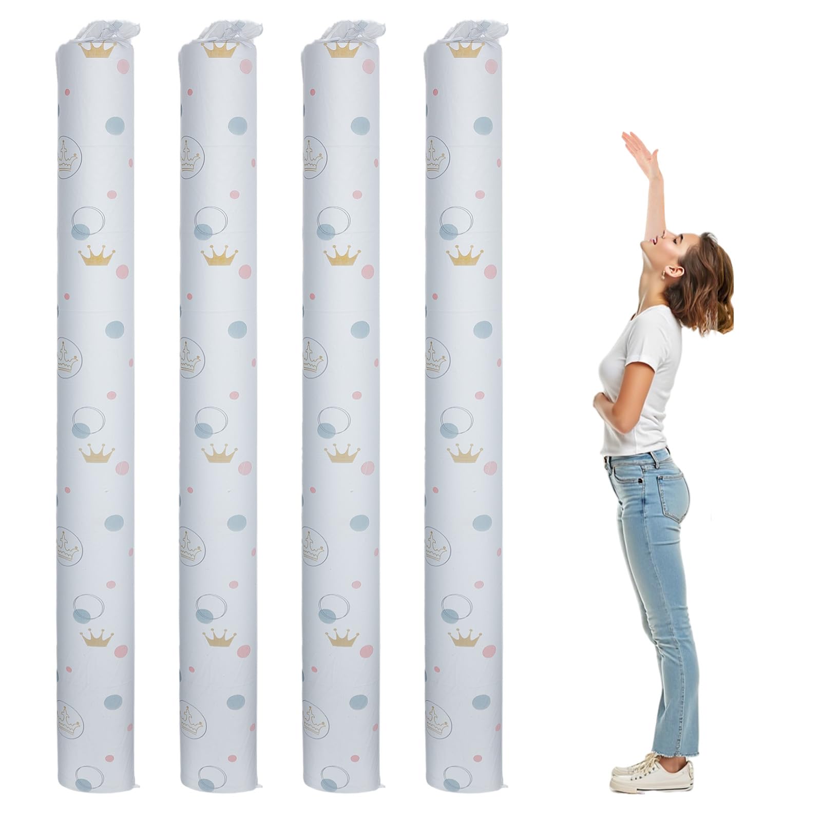 NICENEEDED 4 Pcs Large Rug Storage Bag, Jumbo Protection Carpet Bag Fits Rug up to 5.9'x 6.5', Dustproof Pouch for Rug Printed Leaves Pattern Moving Bag for Indoor Outdoor Carpet Moving or Storage