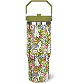 nmbnswo 30 oz Husky Tumbler with Lid, Insulated Coffee Travel Mugs Cup Water Bottle Dog Gifts for Women Girls