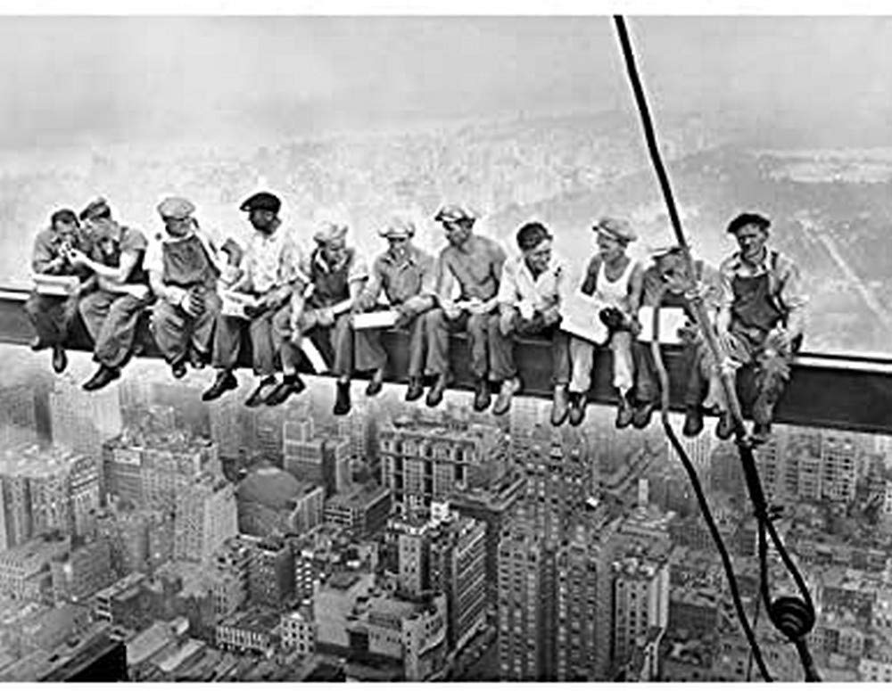 Lunch Atop A Skyscraper New York 1932 Iconic Photo Art Print Canvas Premium Wall Decor Poster Mural