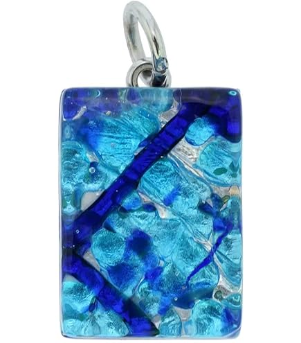 Amazon.com: Venice Murano Glass Heart Pendant Necklace - Klimt