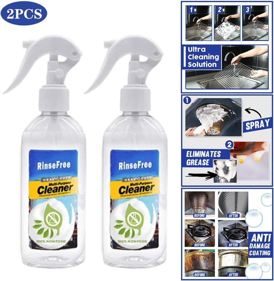 Amazon Com Multi Surface Cleaner All Purpose Rinse Free Cleaning Spray Wash Blanket Kitchen Kitchen Grease Cleaner Multi Purpose Foam Cleaner All Purpose Bubble Cleaner Removes Grease Grime Baked On Food 2 Pcs Health Personal Care