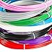 Maven 8-Color Pack Plastic 1.75 mm ABS Filament Refills for Use with 3D Printing Pens – Black, Blue, Green, Grey, Pink, Purple, Red, and White