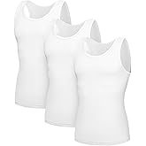 SlumberMee Mens Tank Tops Undershirts Viscose Made from Bamboo Soft Breathable Lightweight Cool Slim Fit A-Shirts Multipack