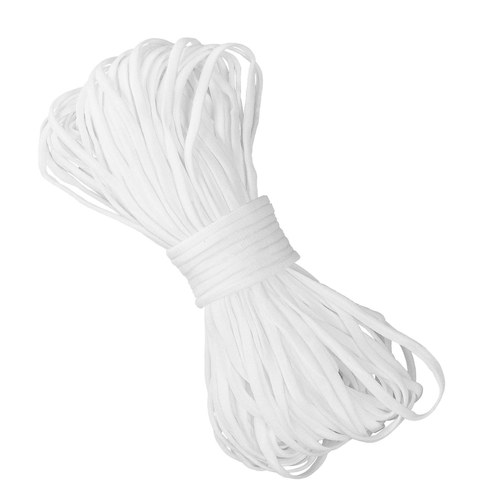 Ponsey Elastic, White, 50 Metres, Sewing