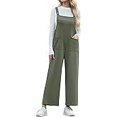 IWOLLENCE Jumpsuits For Women Boho Overalls Casual Long Bib Loose Women's Rompers with Pockets 2025