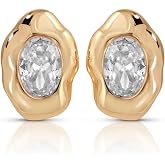 Ettika Women's Molten Glow Crystal Studs