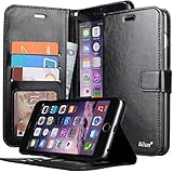 iPhone 6 Plus Case,(5.5 inch)[with 2 PCS HD Screen Protectors]By Ailun(TM),Card Holder Case,PU Leather Case,Wallet Case,Flip Case Cover[Black]