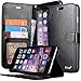 iPhone 6 Plus Case,(5.5 inch)[with 2 PCS HD Screen Protectors]By Ailun(TM),Card Holder Case,PU Leather Case,Wallet Case,Flip Case Cover[Black]