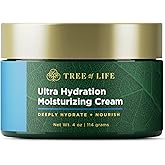 Tree of Life Beauty Moisturizer, Hydrating, Anti-Aging, Reduces Dark Spots & Fine Lines, Brightens, Firmer and Smoother Skin Non Greasy - Ultra Hydration Face Cream 4 Fl Oz