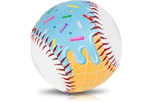 AKAIXI Baseball Ball Baseball Gift Lifestyle Pack Gifts 9in Standard Size Cute Design PVC for Practice Training Hitting School League Game Tournament Graduation for Players Coach