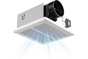 Amico Bathroom Exhaust Fan, 1.0 Sones, 80 CFM, Low Noise, Easy to Install, Ceiling Mounted Retrofit Ventilation Fans, No Attic Access Needed- UL Certified