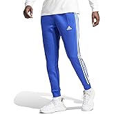 adidas Men's Essentials 3-Stripes Fleece Tapered Cuff Pants