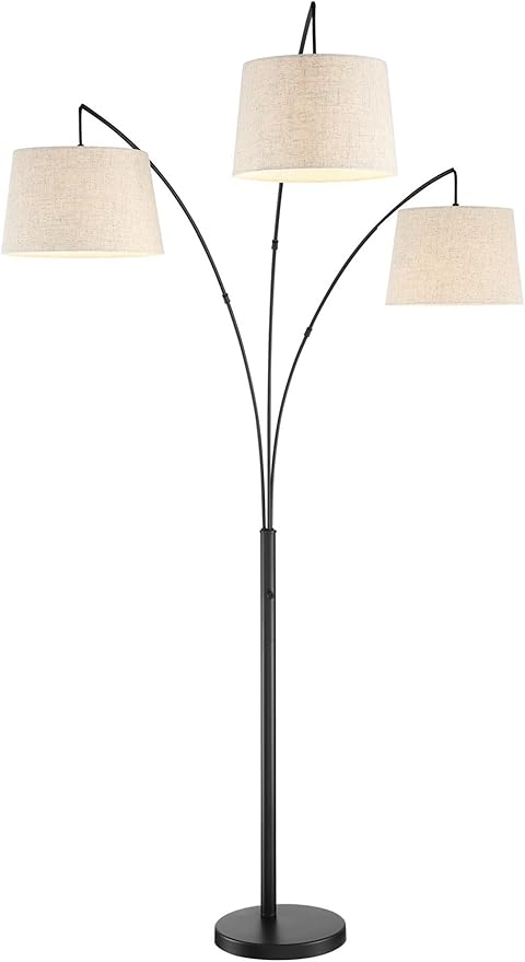 Kira Home Akira 78 5 Modern 3 Light Arc Floor Lamp With 4 Way