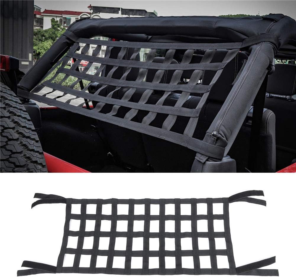 Heavy Duty Roof Net,Car Hammocks Bed Cargo Nylon Net for Jeep Wrangler