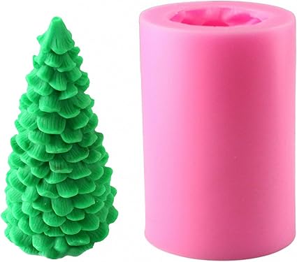 Amazon Com 3d Christmas Tree Candle Mold Moldfun Christmas