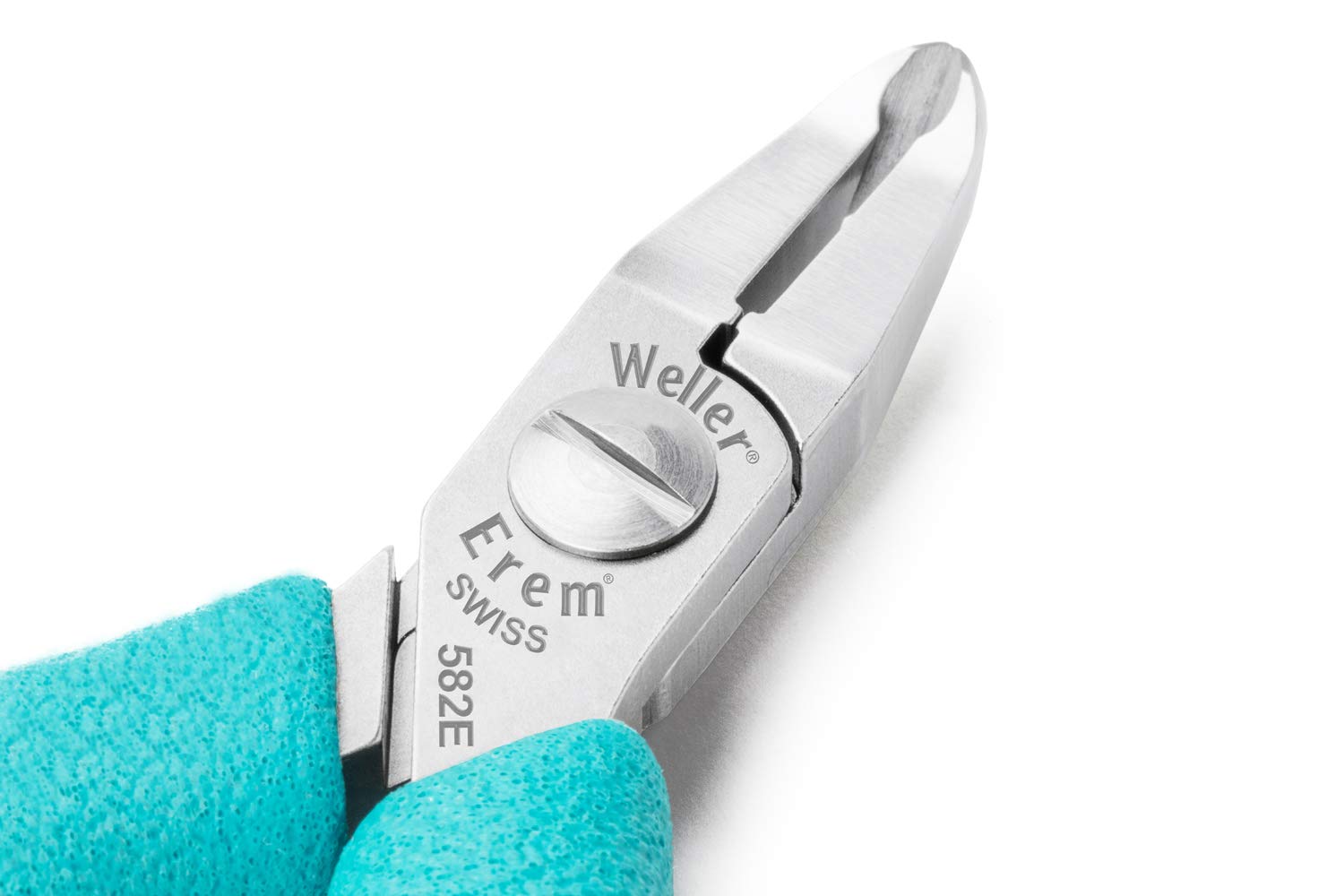Best Price Square PLIER, ESD, 115MM 582E By EREM, Turquoise - Image 4