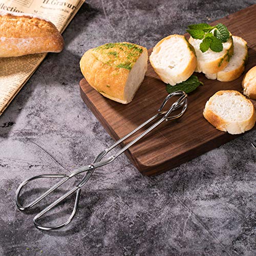 image for Jochebed Stainless-Steel Kitchen Food Tongs - Heavy Duty Food Barbecue