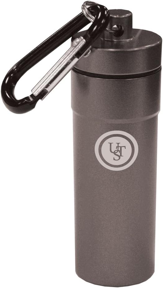 UST B.A.S.E Case with Durable, Lightweight Construction, Waterproof Lid and Clip for Geocaching, Camping, Hiking and Outdoor Survival