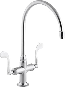 Kohler Essex llave de fregadero de cocina, Cromo cepillado: Amazon.com