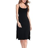 Vlazom Women Full Slips Sexy Soft Slip Dress for Under Dress Spaghetti Strap Cami Slip Chemises V Neck Negligee S-XXL