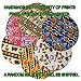 Djembe Drum Head Cover - Assorted African Cloth Designs - 17