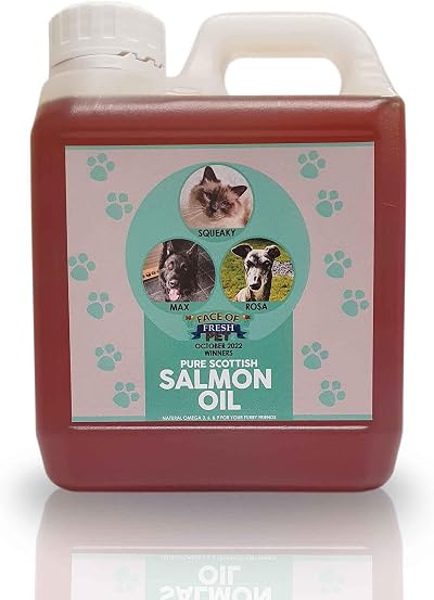 Scottish Salmon Oil for Dogs 100% Natural Omega 3 1L Trade Chemicals