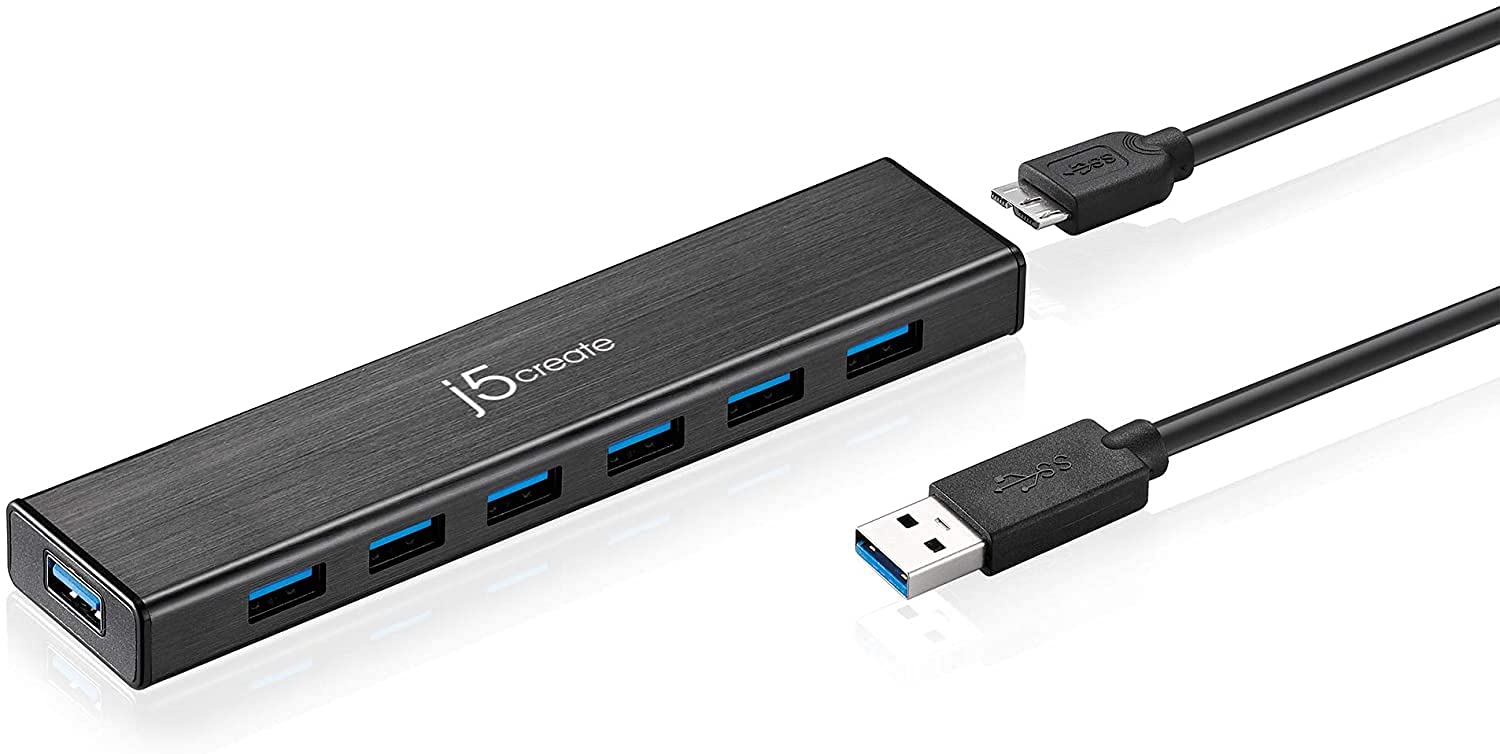 j5 create JUH377 JUH377 USB3.0 7-Port HUB Adapter