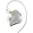BASN Bmaster Triple Drivers in Ear Monitor Headphone with Two Detachable Cables Fit in Ear Suitable for Audio Engineer, Musician (Grey)