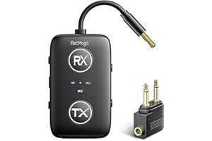 2025 Upgraded Airplane Bluetooth 5.4 Transmitter with Qualcomm Chipset, ElecMoga Airplane Travel Essentials Supports 2 AirPods or Headphones, 2-in-1 AUX Wireless Receiver for Gym, TV, Car, Audio
