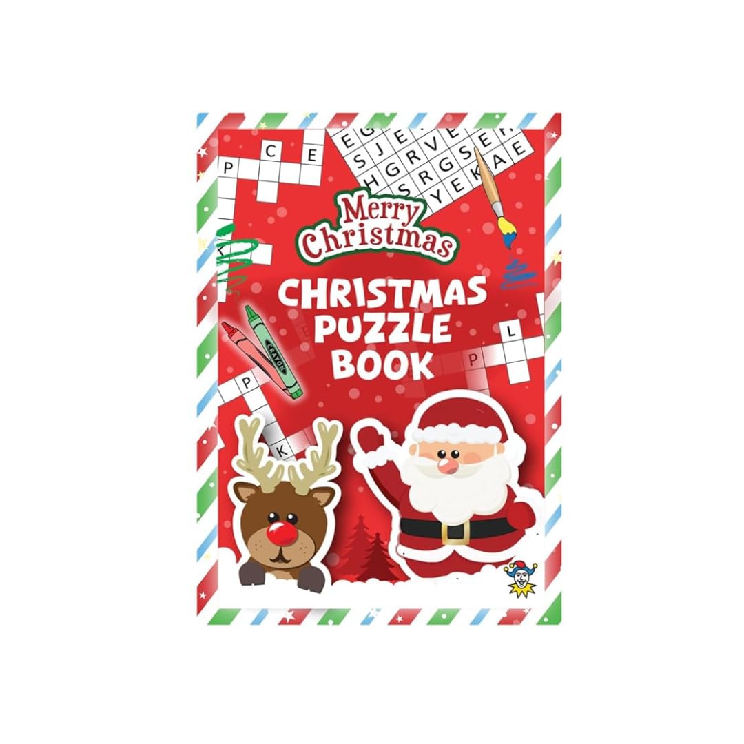 LND Gifts Christmas Book -Mini Activity Books A6, Ideal for Christmas Activities for Kids - Perfect as Seasonal Party Bag Fillers, Xmas Stocking and Eve Box Fillers