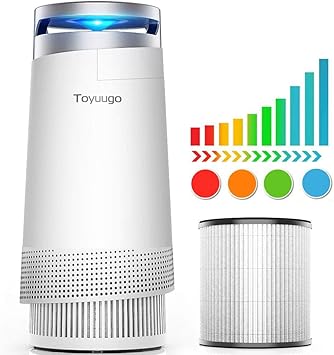 Luftreiniger Toyuugo Anion Air Purifier Hepa Filter 99 97 Filterleistung Mit Aktivkohlefilter Mit Led Nacht Light Fur Allergiker Und Raucher Amazon De Baumarkt