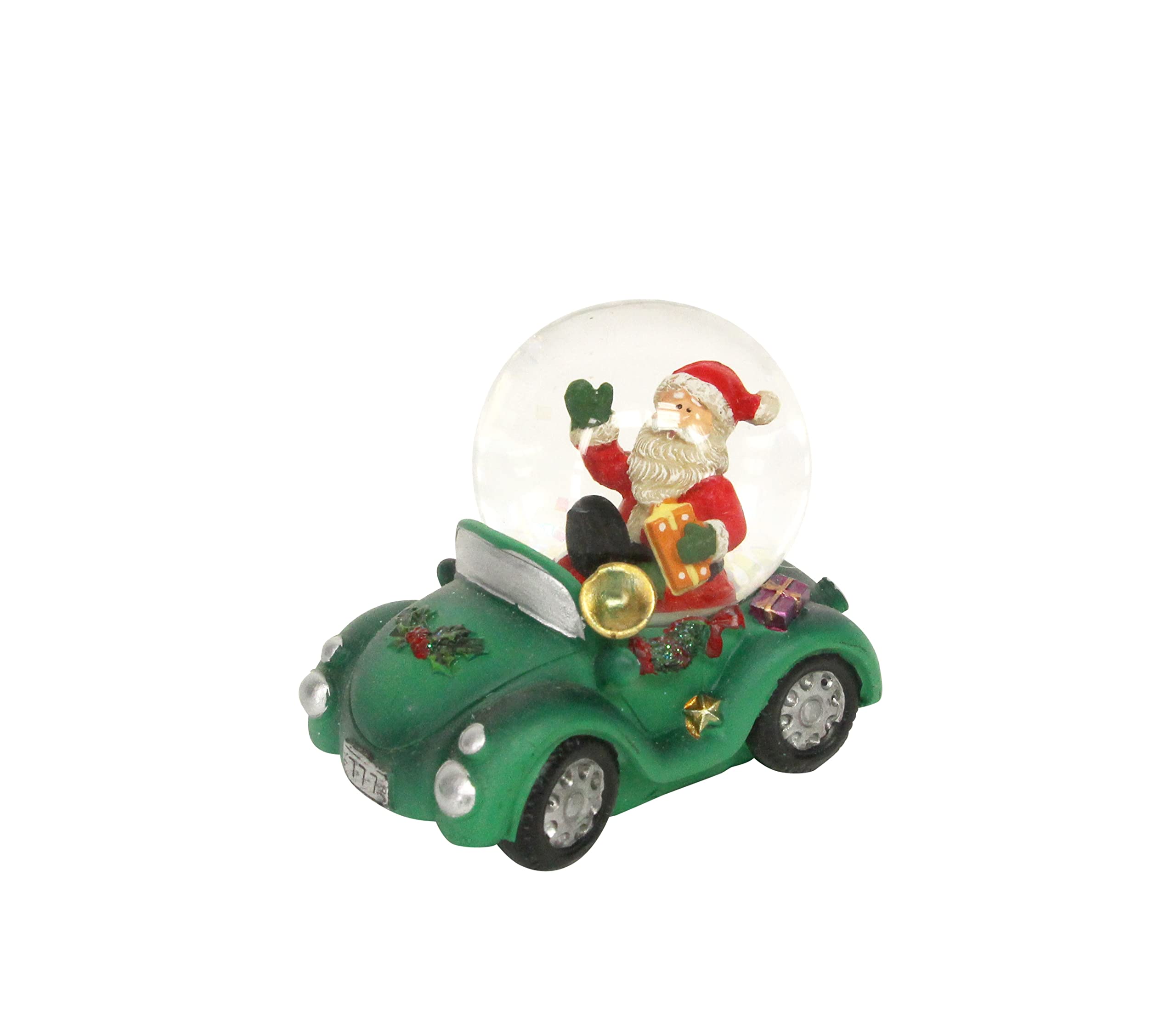 Gisela Graham Santa in a Car Fun Snow Globe