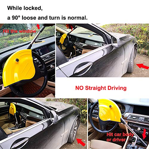 OKLEAD Car Steering Wheel Lock Full Cover Airbag Anti Theft Locking