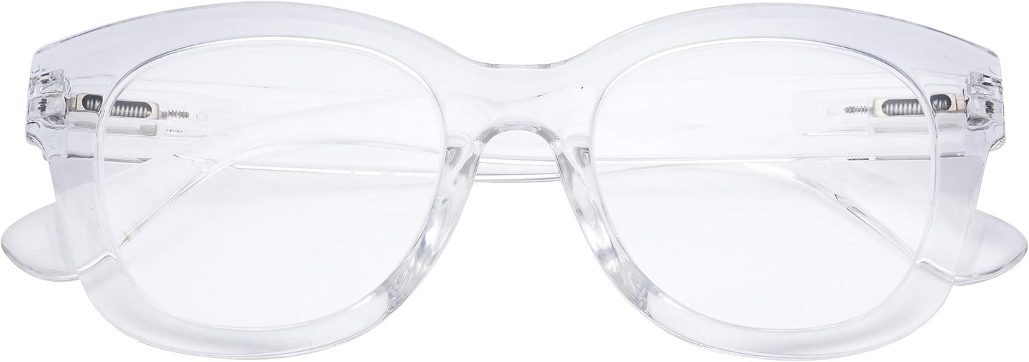 Eyekepper Oversized Reading Glasses - Retro Readers for Women Reading - Transparent Frame +1.00 - Image 3