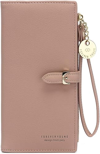 Amazon 長財布 レディース 財布 大容量 ロングウォレット 女性用 小銭入れ付 Puレザー 二つ折り 通勤 新年 誕生日 プレゼント ダークピンク Bole Kk 財布