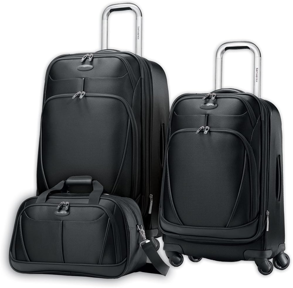 Samsonite XSpace 3pc Spinner Luggage Set Galaxy Black Amazon.co.uk