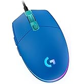Logitech G203 Wired Gaming Mouse - Blue | LIGHTSYNC RGB, On-Board Memory, 6 Programmable Buttons, Compabile with PC/Mac