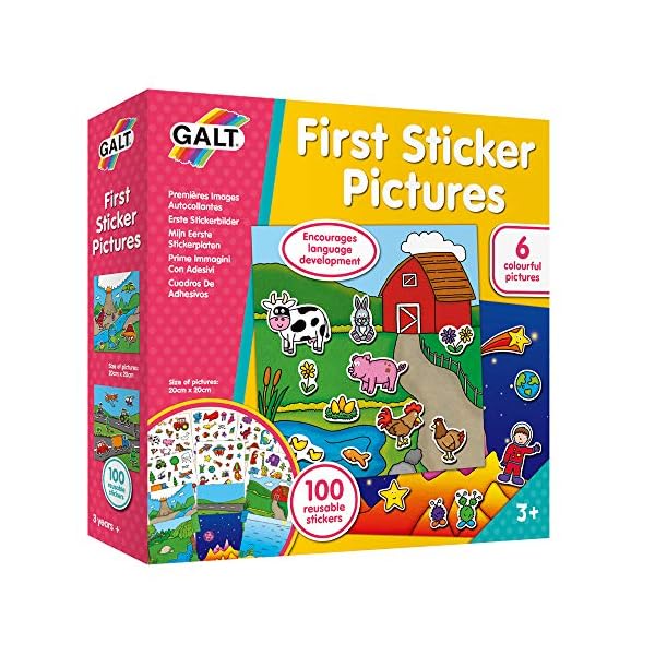 Galt-Toys-First-Sticker-Pictures-Reusable-Sticker-Activity-Kit-Ages-3-Years-Plus Galt Toys, First Sticker Pictures, Reusable Sticker Activity Kit, Ages 3 Years Plus