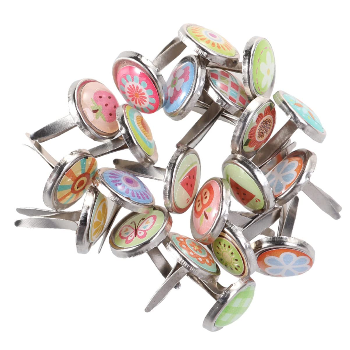 Ciieeo Mini Craft Brads Nails for DIY Crafts - 200 Pcs Colorful Decorative Nails for Scrapbooking Card Making and Creative Paper Crafting