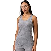 Merino Protect 100% Merino Wool Tank Top Women Moisture Wicking Undershirt Odor Resistance T Shirt for Hiking Travel
