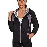 SEXYWG Sauna Jacket for Women Workout Sauna Suit Sweat Long Sleeve Shirt Gym Tops Zipper Body Shaper