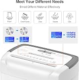 Bonsaii 12-Sheet Cross-Cut Shredder with CD & Credit Card Slot P4 21L Bin view 2