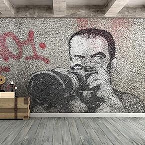Wall Mural Street Art Graffiti Removable Wallpaper Wall Sticker for Bedroom Living Room - 66x96 inches
