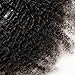 KeLang Hair African American Afro Kinky Curly Clip In Human Hair Extensions Brazilian Virgin Hair Natural Color 4B 4C Afro Kinky Curly Clip Ins 18inch 7pcs/lot,120gram/set